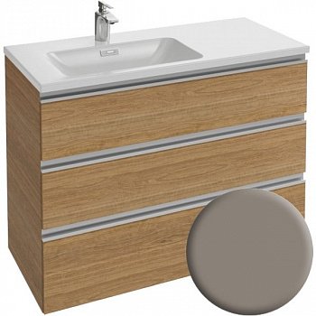 Тумба под раковину Jacob Delafon Vox 100 3 ящика встроенные ручки Меламин