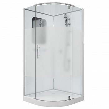 Душевая кабина Grossman GR170 100x100x205 профиль хром, стекло прозрачное/матовое