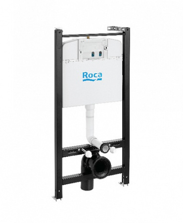 Комплект унитаза с инсталляцией Roca Debba 893104970, глубина унитаза 54см, без клавиши в комплекте, с микролифтом, безободковый, быстросъемное