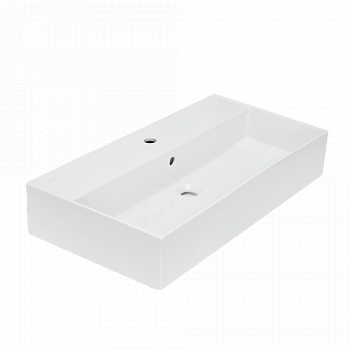 Раковина накладная 80см Sanita Luxe Novel NOV80SLWB01 белый