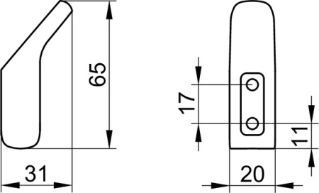 Крючок Keuco Aveno 14614010000 хром
