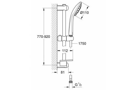 Душевой гарнитур Grohe Euphoria 110 Duo 27225001 хром