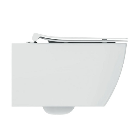 Подвесной безободковый унитаз с технологией RimLS+ Ideal Standard i.life B T533001 с сиденьем микролифт