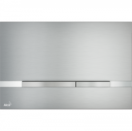 Кнопка смыва AlcaPlast Flat STRIPE алюминий