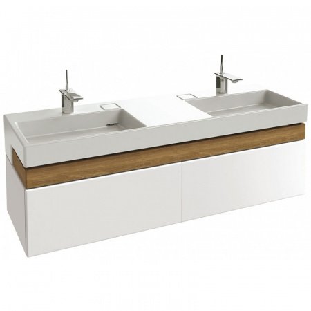 Тумба под две раковины Jacob Delafon Terrace 150 подвесная Ледяной коричневый