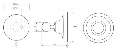 Крючок для полотенца Bemeta Retro Gold and Сhrom 144206138 Золото хром