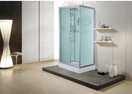 Душевая кабина Esbano ESKB108CKR 100x80x210см, профиль хром матовый, стекло рифленое