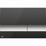 Кнопка смыва AlcaPlast ALCA M1728-2 черный/хром матовый Кнопка смыва AlcaPlast ALCA M1728-2 черный/хром матовый
