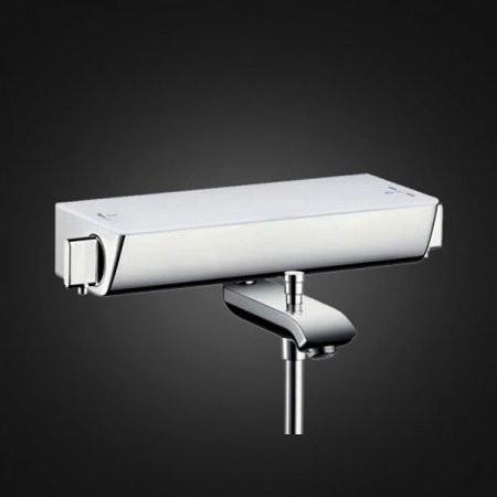Смеситель для ванны Hansgrohe Ecostat Select 13141400 с термостатом Хром Белый