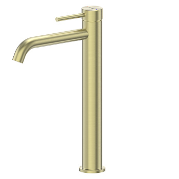 Смеситель ABBER Wasser Kreis 316 AF8111BG-L для накладной раковины, золото брашированное