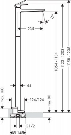 Смеситель для раковины Hansgrohe Metropol 74530000 хром