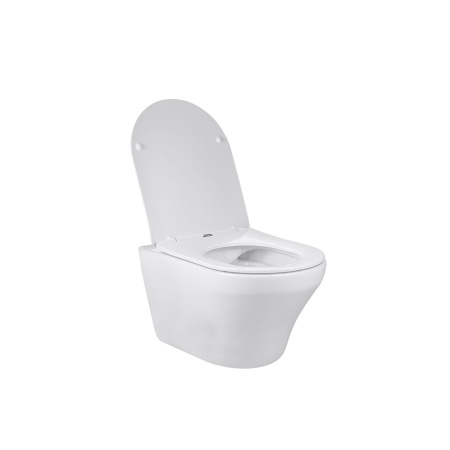 Унитаз подвесной безободковый Vincea Edge-M VT1-37 белый, с сиденьем микролифт