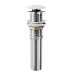Донный клапан для раковины DQ DC9016 1/4" клик-клак, белая крышка