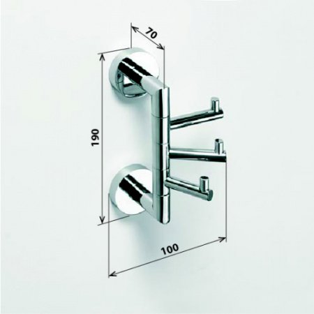 Крючок для полотенец Bemeta Omega 104206072 Глянец