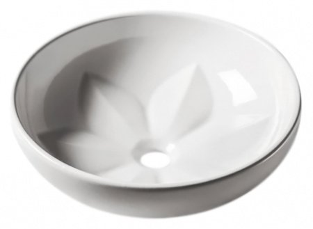 Раковина накладная 45см Azzurra Fleur FLE200 белый