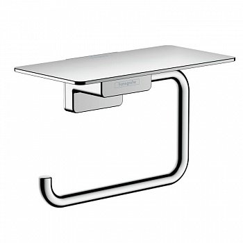 Держатель для туалетной бумаги с полкой для телефона Hansgrohe AddStories 41772000 хром