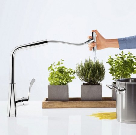 Смеситель для кухни Hansgrohe Metris Select Хром