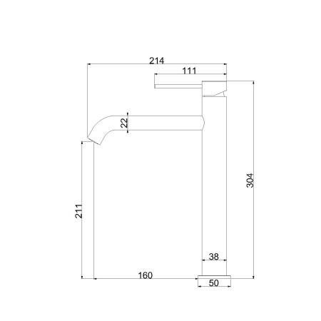 Смеситель для раковины Vincea Desire City VBF-2C2BG золото матовое