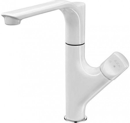 Смеситель для кухни E.C.A Myra 104118063EX белый/хром