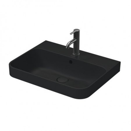 Раковина подвесная 60см Duravit Happy D.2 2360601300 черный матовый