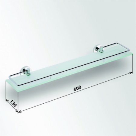 Полочка для ванной Bemeta Omega 104102212 Хром