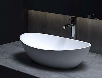 Раковина накладная 56см Salini Callista 1101203SM белый матовый