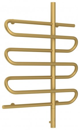 Полотенцесушитель электрический Сунержа Эпатаж 80х60 золото матовое, подключение правое