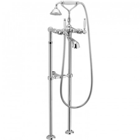 Смеситель для ванны Webert Dorian DO720801 Хром Белый