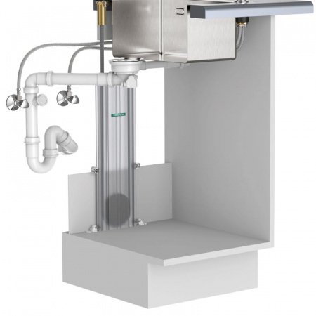 Смеситель для кухни Hansgrohe Metris Select M71 73818340 хром черный шлифованный