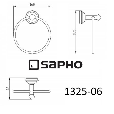 Держатель туалетной бумаги Sapho ASTOR 1325-06 хром