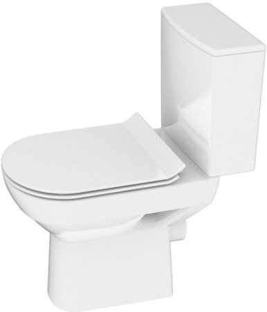 Унитаз напольный Cersanit City S-KO-CIT011-3/5-COn-S-DL-w белый, с бачком и сиденьем микролифт