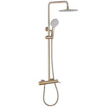 Душевая стойка со смесителем ABBER Emotion AF8816G золото матовое