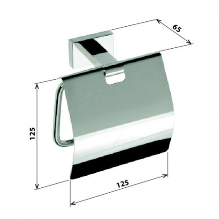 Держатель для туалетной бумаги Bemeta Plaza 118112012 Хром