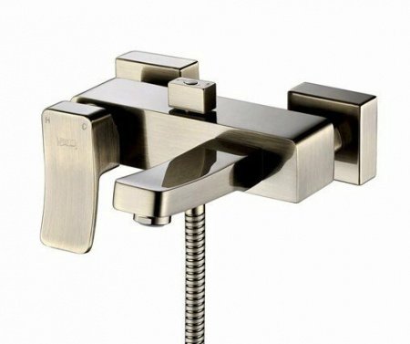 Смеситель для ванны с душем WasserKraft Exter 1601 светлая бронза