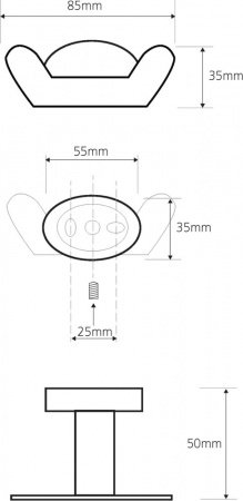 Крючок для полотенец Bemeta Oval 118406031 Хром