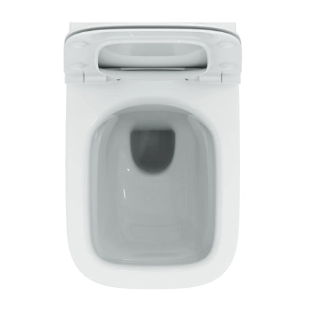 Подвесной безободковый унитаз с технологией RimLS+ Ideal Standard i.life B T533001 с сиденьем микролифт