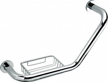 Поручень с мыльницей Rush Bianki BI76910 Хром