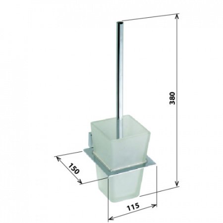 Ершик для унитаза Bemeta Plaza 118113012 Хром