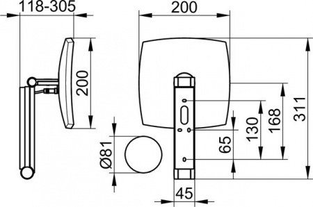Косметическое зеркало Keuco iLook Move 17613019002 хром