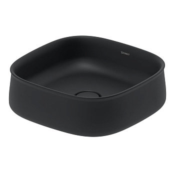 Раковина накладная 42см Duravit Zencha 2373421379 черный матовый