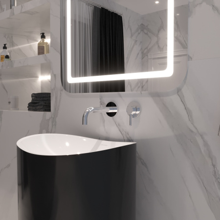 Смеситель для умывальника скрытого монтажа WHITECROSS Y Y1216CR (хром)