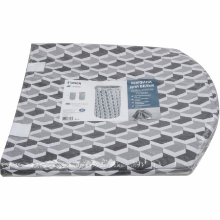 Корзина для белья Fixsen FX-1033А Серая