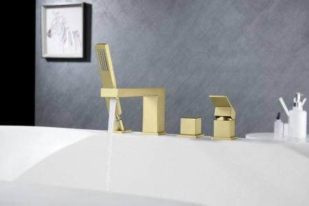 Смеситель на борт ванны Timo Selene 2130/17Y золото матовое