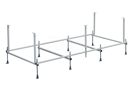 Монтажный комплект для ванны Roca BeCool 180х90 ZRU9307686 (хромированные ручки, каркас, комплект креплений к стене, система слив-перелив)