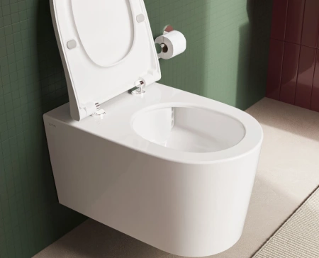 Унитаз подвесной безободковый Vitra Nest QuantumFlush 7870B403-0075 без сиденья