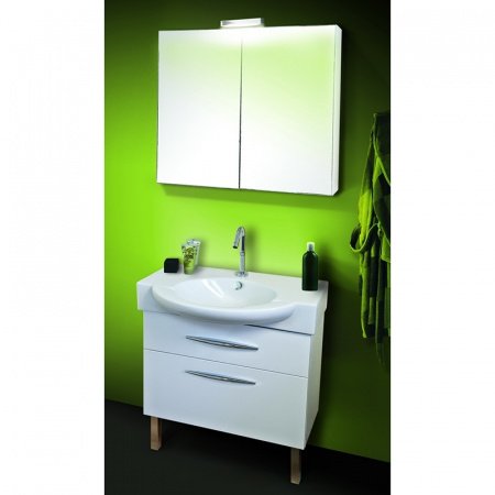 Зеркальный шкаф Jacob Delafon Presquile 80 Белый