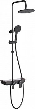 Душевая стойка Lemark Tropic LM7012BL черная