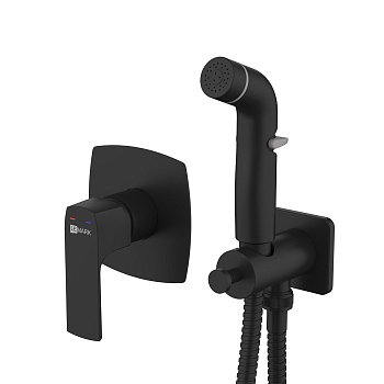 Гигиенический душ со смесителем Lemark Ursus LM7219BL черный матовый