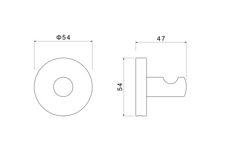 Крючок Aquatek Оберон AQ4201CR хром