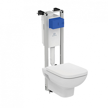 3 в 1 I.life A Промо-комплект с инсталляцией PROSYS ECO FRAME M E233267, унитазом Ideal Standard i.life A T471701 и сидением и крышкой T453001